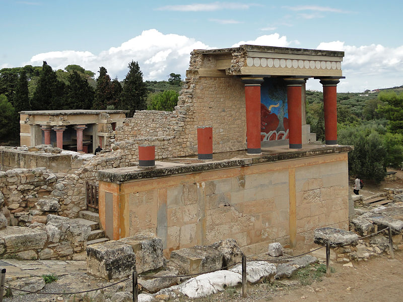 Palasio de Cnosos, de la sivilia minoan.